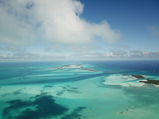 Exuma Cays, Bahamas. View from Above. No filters