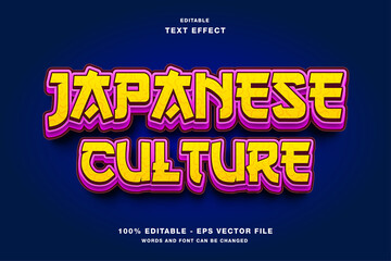 Japanese Culture 3D Editable Text Effect