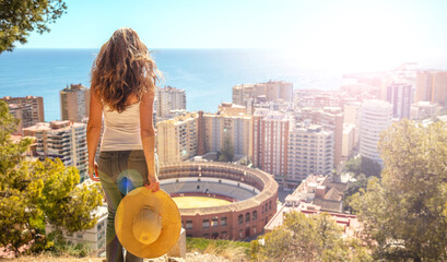 woman travel in Spain- Malaga