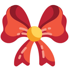 ribbon bow flat icon
