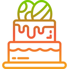 cake gradient icon