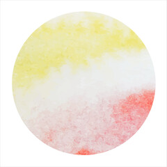 Vector watercolor stains, orange and yellow palette,vector background. Round color element