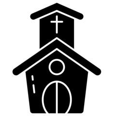 church solid icon