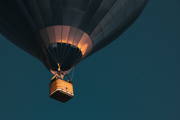 hot air balloons - freedom and adventure concept