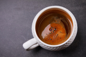 cup with italian coffee, breakfast