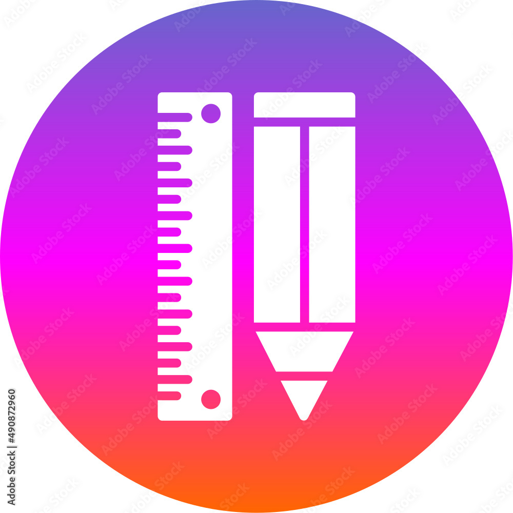 Sticker pencil icon