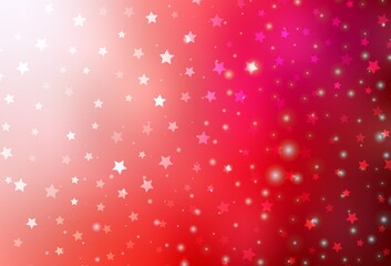 Light Red vector pattern in Christmas style.