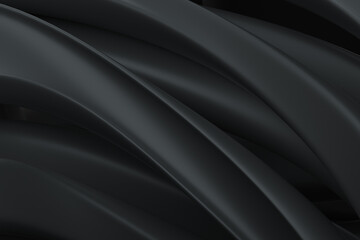 3D Rendering, Abstract Background Dark, Dark Liquid Background