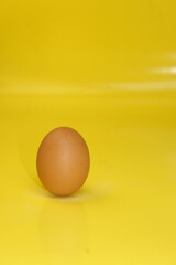 Close up photo of chicken eggs