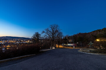 sunset on the fjord,, Oslo, Norway