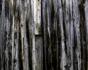 Wall with wooden boards