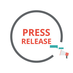 Press release vector. Marketing and business concept. Flat illustration on white background.