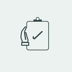 Survey check mark icon