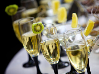 Crystal glasses for holiday