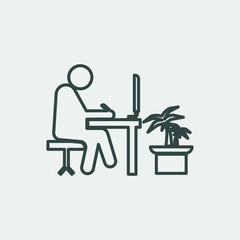 person working on laptop work from home