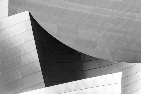 LOS ANGELES, CALIFORNIA. 1st September, 2017: disney concert hall is a famous building designed by frank gehry