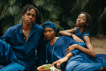 Portrait of African nature indigo activists 