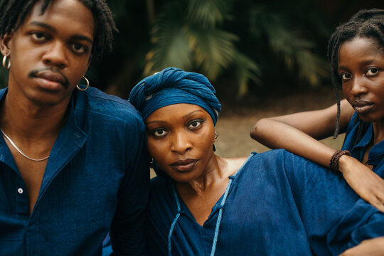 Portrait of African nature indigo activists 