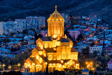 Holy Trinity Cathedral of Tbilisi - obrazy, fototapety, plakaty