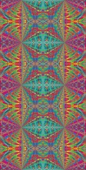 Fractodome Colorful Seamless Fractal Patterns