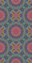 Fractodome Colorful Seamless Fractal Patterns