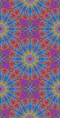 Fractodome Colorful Seamless Fractal Patterns