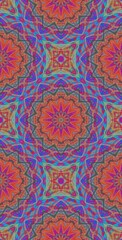 Fractodome Colorful Seamless Fractal Patterns