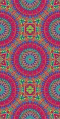 Fractodome Colorful Seamless Fractal Patterns