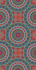 Fractodome Colorful Seamless Fractal Patterns