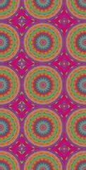 Fototapeta premium Fractodome Colorful Seamless Fractal Patterns