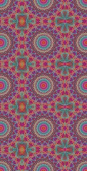Fractodome Colorful Seamless Fractal Patterns