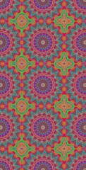 Fototapeta premium Fractodome Colorful Seamless Fractal Patterns