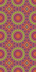 Fractodome Colorful Seamless Fractal Patterns