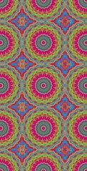 Fractodome Colorful Seamless Fractal Patterns