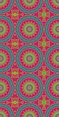 Fractodome Colorful Seamless Fractal Patterns