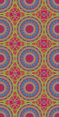 Fractodome Colorful Seamless Fractal Patterns