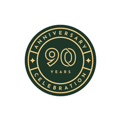 90 Years anniversary celebration design