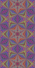 Fractodome Colorful Seamless Fractal Patterns