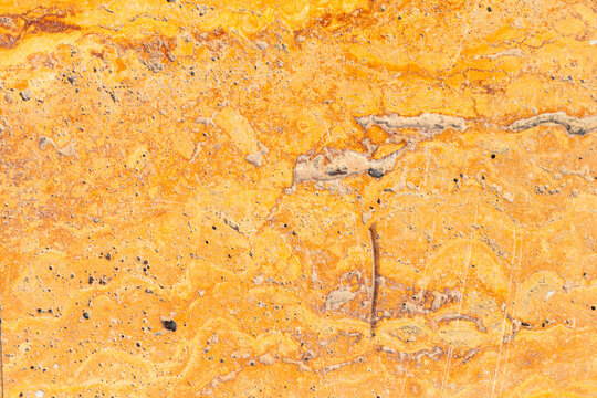Orange marble surface texture background. Rough surface of orange marble wall texture