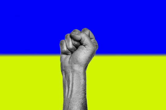 Ukraine - Faust gegen den russischen Angreifer. 