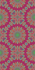 Fractodome Colorful Seamless Fractal Patterns