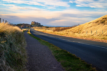 Northumberland 250 leading to Bamburgh, as part of the coastal section on the Northumberland 250, a...