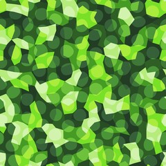 Abstract monochrome emerald green background. Vector polygonal design