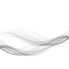 Abstract Smoke Background Vector business Smoke Gray Transparent Wave