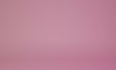 Abstract pink  and gradient light background with studio backdrops. Blank display or clean room for showing product. Realistic 3D render.