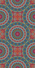 Fractodome Colorful Seamless Fractal Patterns