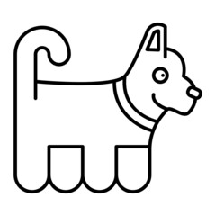 Dog Icon Cartoon. Cute Puppy animal Character Symbol Vector
