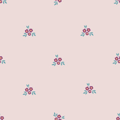 Cute flower rainbow seamless pattern