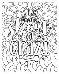 Motivational Quotes coloring page design. Motivational Quotes line art design. Adult coloring page.