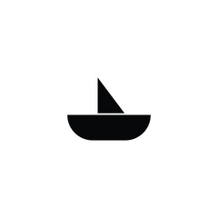 Boat icon vector. Sail icon vector